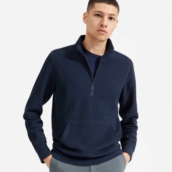 Everlane Other - Everlane Men’s The Twill 1/2 Zip Cotton Pullover Size Large